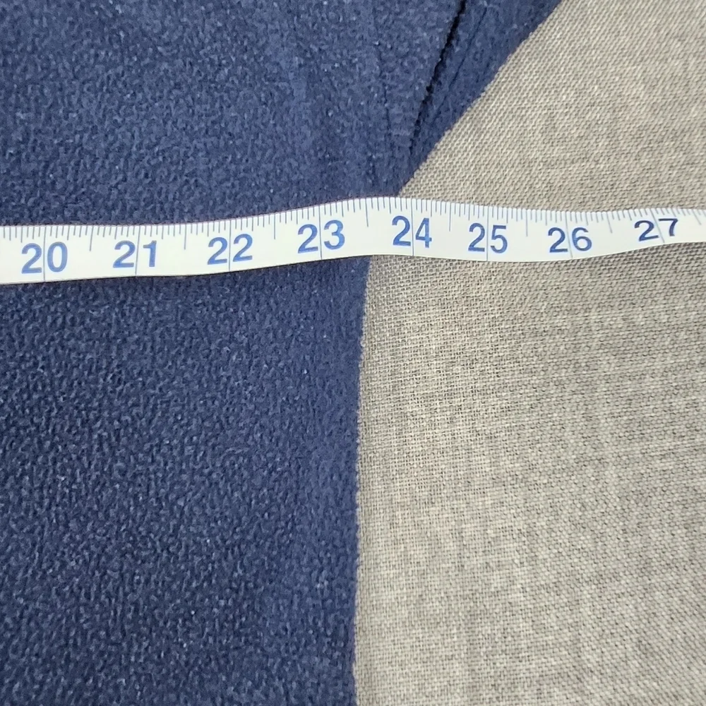 Vintage USA Olympic Navy Blue  Zip Up Fleece Jacket. Made in USA Large